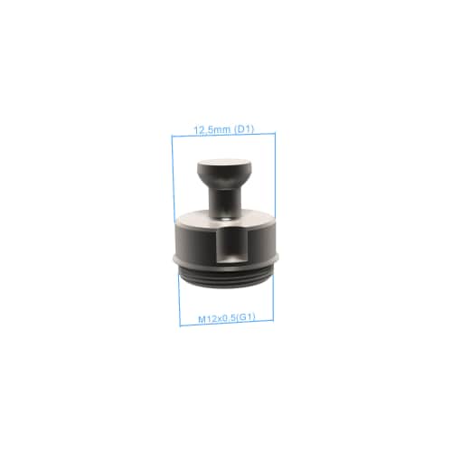 Bolt disk with stud - M12x0,5, AF25, 5 pieces product photo Back View L